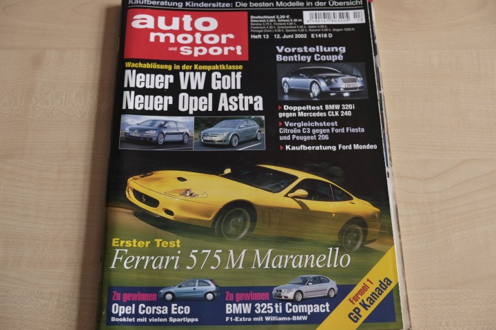 Deckblatt Auto Motor und Sport (13/2002)